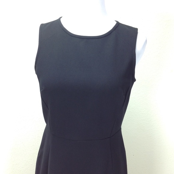 Loft Black Sleeveless Midi Sheath Dress - Picture 5 of 7